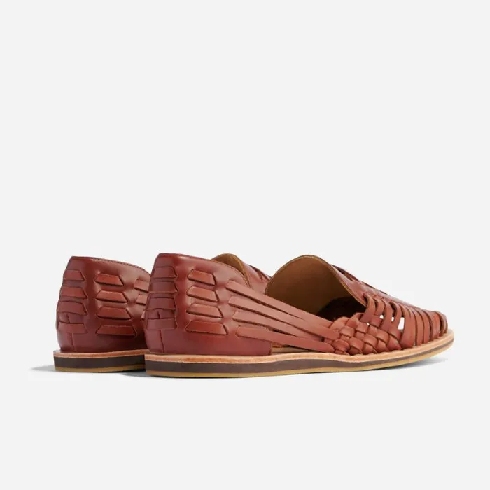 Nisolo Oxfords and Loafers Men Huarache Sandal Brandy