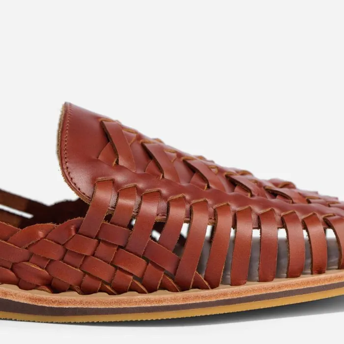 Nisolo Oxfords and Loafers Men Huarache Sandal Brandy