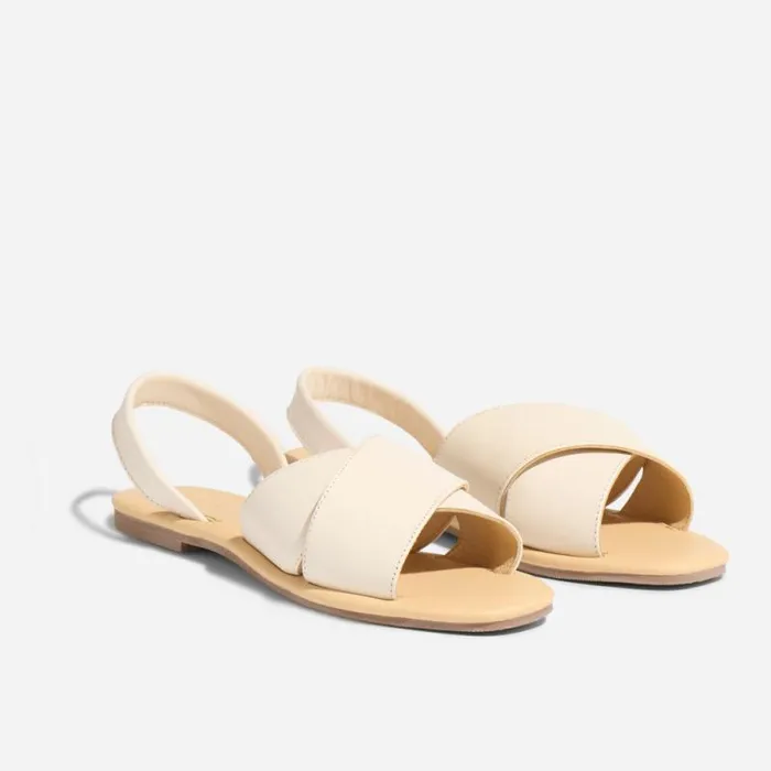Nisolo Sandals Women AllDay Cross Strap Sandal Bone