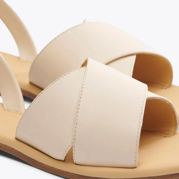 Nisolo Sandals Women AllDay Cross Strap Sandal Bone