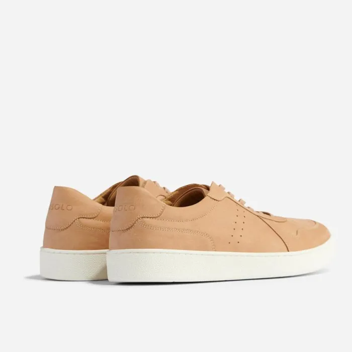 Nisolo Sneakers Men Beto GoTo Court Sneaker Almond Nisolo Sneakers Men Beto GoTo Court Sneaker Almond