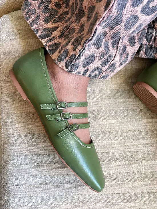 Nova Flat Olive Women Shoes Lisa Says Gah Nova Flat Olive Women Shoes Lisa Says Gah