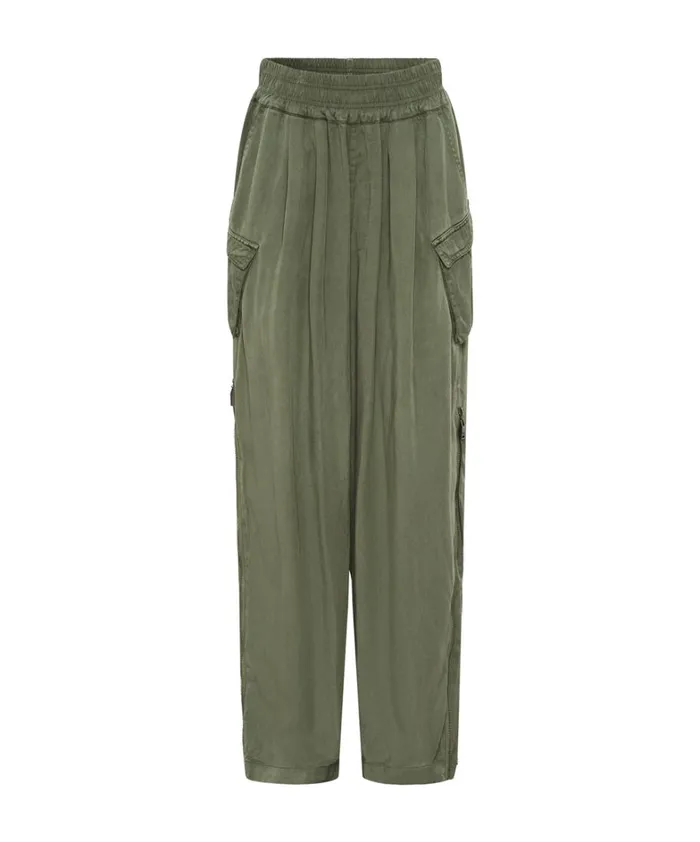 One Teaspoon Bottoms KHAKI TENCEL PARACHUTE PANTS 8211 Women One Teaspoon Bottoms KHAKI TENCEL PARACHUTE PANTS 8211 Women