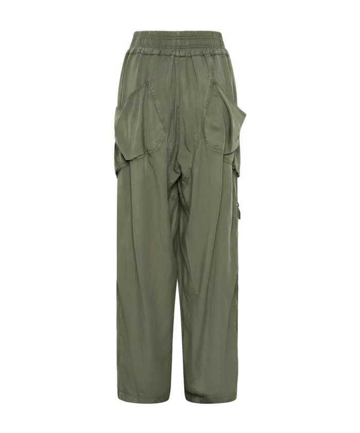 One Teaspoon Bottoms KHAKI TENCEL PARACHUTE PANTS 8211 Women One Teaspoon Bottoms KHAKI TENCEL PARACHUTE PANTS 8211 Women