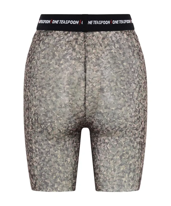 One Teaspoon Bottoms SAFARI CAMO MESH BIKE SHORTS 8211 Women One Teaspoon Bottoms SAFARI CAMO MESH BIKE SHORTS 8211 Women