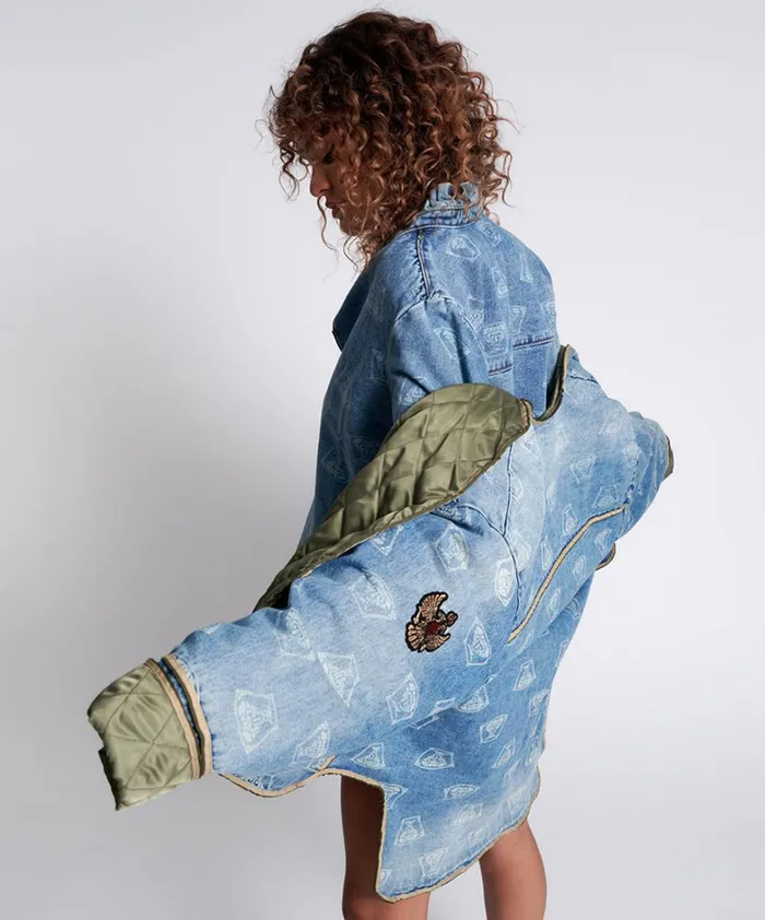 One Teaspoon Denim Jackets STUFFED MEDUSA DENIM JACKET 8211 Women