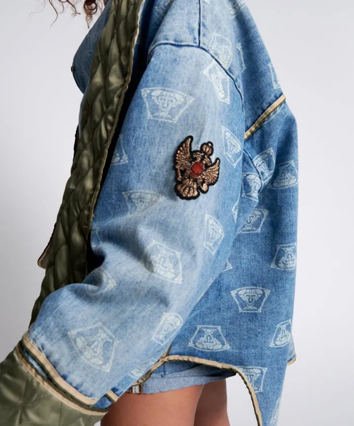 One Teaspoon Denim Jackets STUFFED MEDUSA DENIM JACKET 8211 Women