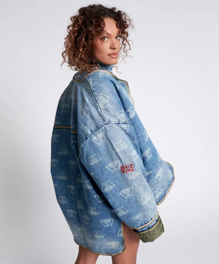 One Teaspoon Denim Jackets STUFFED MEDUSA DENIM JACKET 8211 Women
