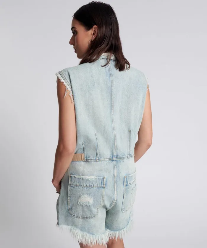 One Teaspoon Denim Jumpsuits KANSAS BLUE PALISADES OVERALL 8211 Women