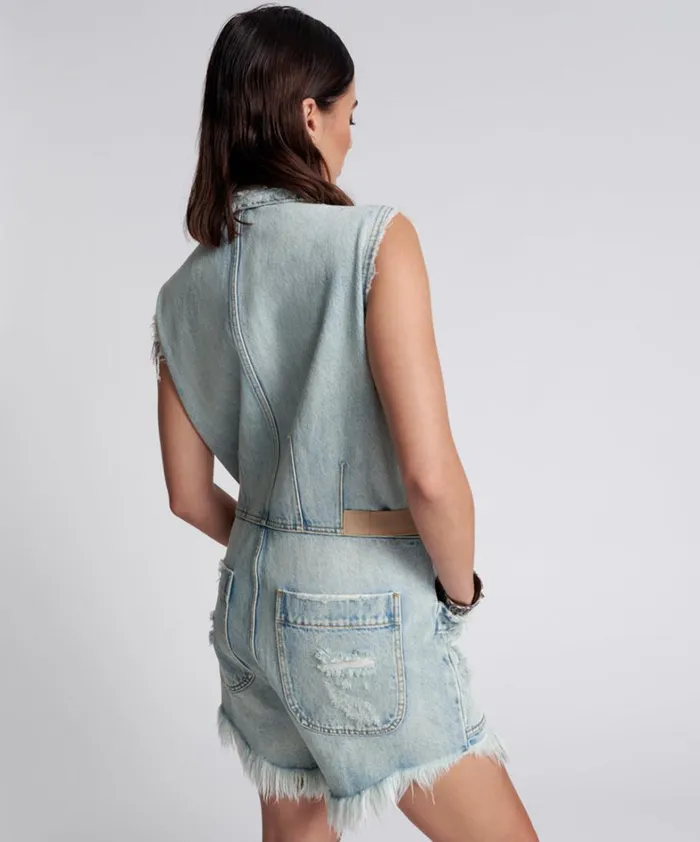 One Teaspoon Denim Jumpsuits KANSAS BLUE PALISADES OVERALL 8211 Women