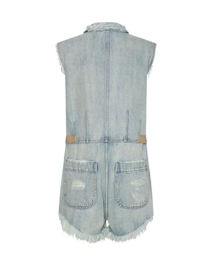 One Teaspoon Denim Jumpsuits KANSAS BLUE PALISADES OVERALL 8211 Women