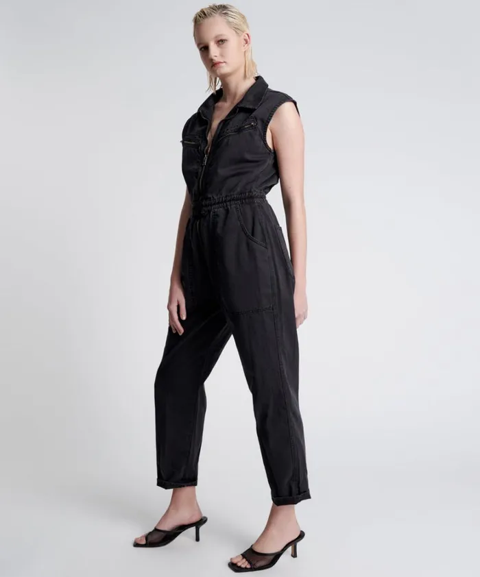 One Teaspoon Denim Jumpsuits SLEEVELESS OLIVIA AVIATOR JUMPSUIT 8211 Women