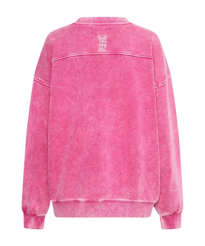 One Teaspoon Hoodies And Sweats PINK BOWER BIRD RETRO SWEATER 8211 Women