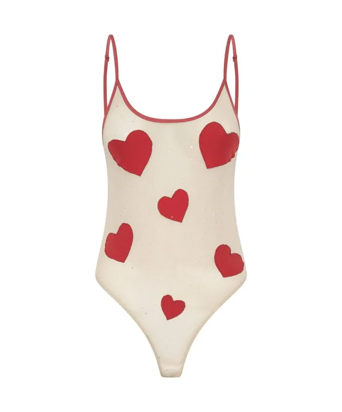 One Teaspoon Intimates HEARTBREAKER MESH BODYSUIT 8211 Women One Teaspoon Intimates HEARTBREAKER MESH BODYSUIT 8211 Women