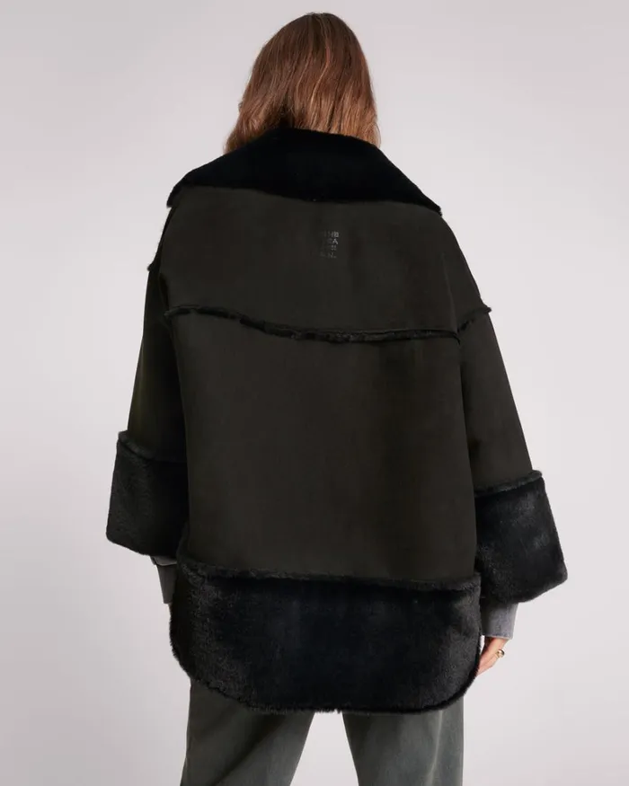 One Teaspoon Jackets FAUX SHEARLING AVIATOR COAT 8211 Women One Teaspoon Jackets FAUX SHEARLING AVIATOR COAT 8211 Women
