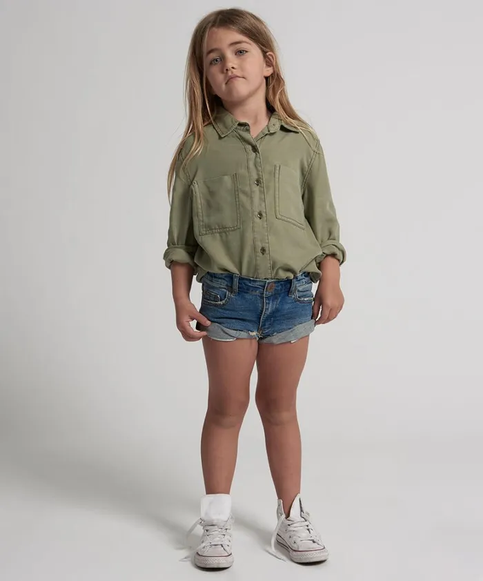 One Teaspoon Kids KIDS BANDITS DENIM SHORT BLUE 8211 Kids