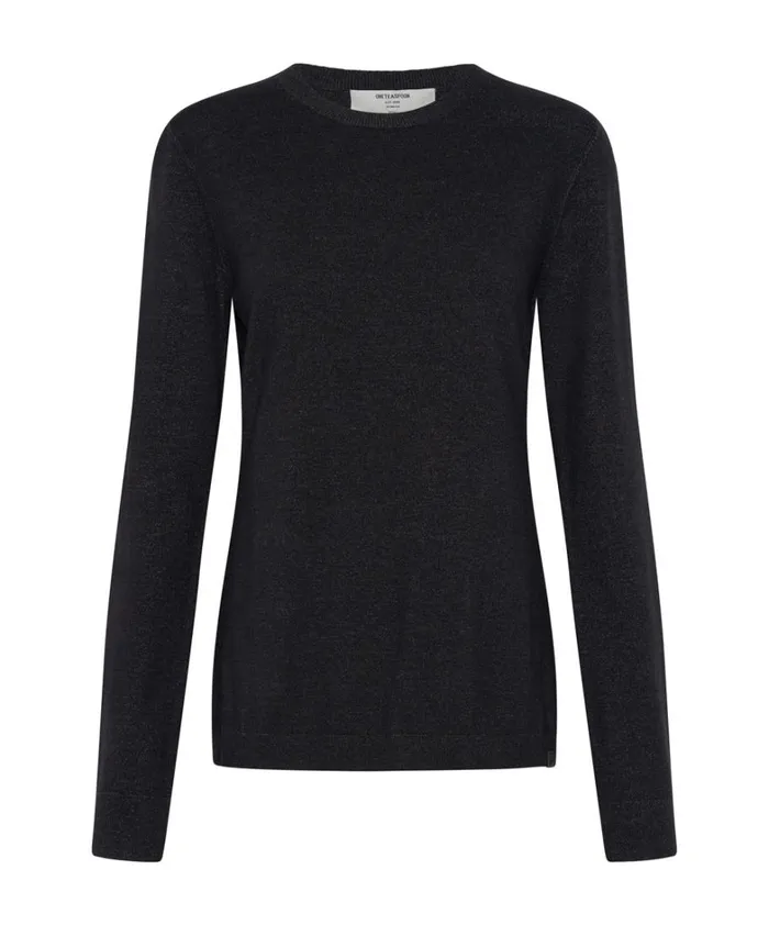 One Teaspoon Knitwear BLACK PEEP HOLE LONG SLEEVE KNIT TOP 8211 Women