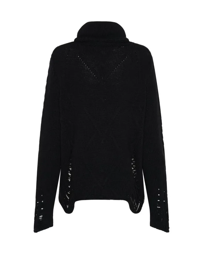 One Teaspoon Knitwear LADDERED ROLL NECK SWEATER 8211 Women One Teaspoon Knitwear LADDERED ROLL NECK SWEATER 8211 Women