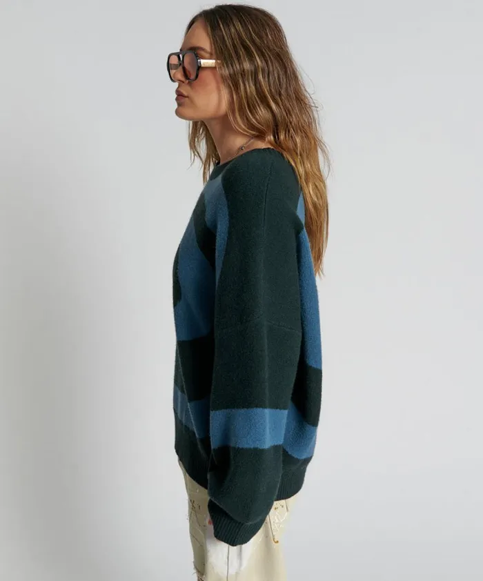 One Teaspoon Knitwear VORTEX KNIT SWEATER GREEN 8211 Women