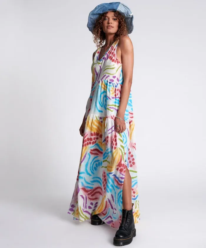 One Teaspoon Midi and Maxi Dresses HAND PAINTED COSMIC GYPSY CHARMER DRESS 8211 Women One Teaspoon Midi and Maxi Dresses HAND PAINTED COSMIC GYPSY CHARMER DRESS 8211 Women