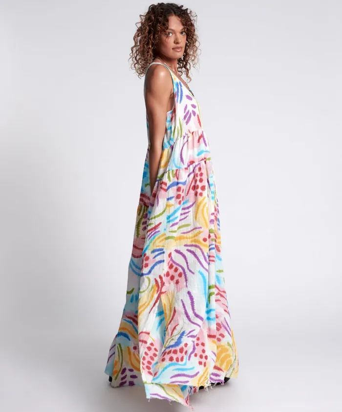 One Teaspoon Midi and Maxi Dresses HAND PAINTED COSMIC GYPSY CHARMER DRESS 8211 Women One Teaspoon Midi and Maxi Dresses HAND PAINTED COSMIC GYPSY CHARMER DRESS 8211 Women