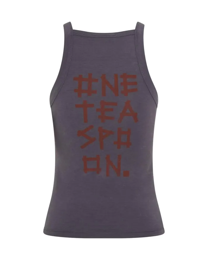 One Teaspoon Tees and Tanks BAMBOO LOGO LONGLINE RALLY TANK 8211 Women One Teaspoon Tees and Tanks BAMBOO LOGO LONGLINE RALLY TANK 8211 Women