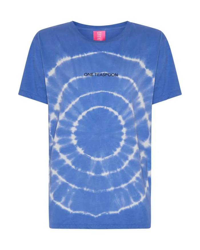 One Teaspoon Tees and Tanks HAND DYED LOGO ORGANIC CREW TEE 8211 Women