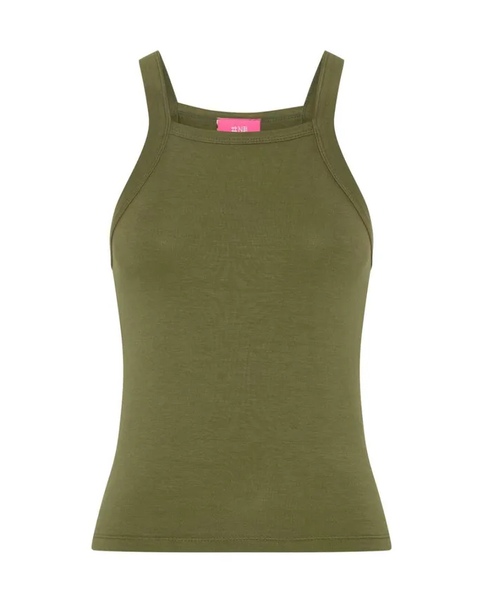 One Teaspoon Tees and Tanks MIAMI BAMBOO LOGO TANK KHAKI 8211 Women One Teaspoon Tees and Tanks MIAMI BAMBOO LOGO TANK KHAKI 8211 Women