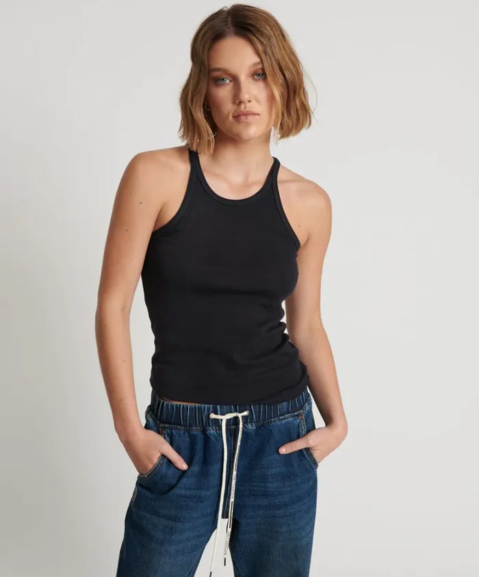 One Teaspoon Tees and Tanks ONETEASPOON FINE RIB SINGLET 8211 Women
