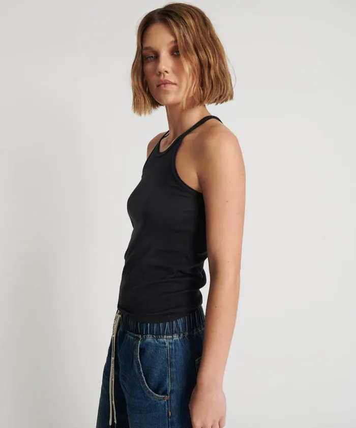 One Teaspoon Tees and Tanks ONETEASPOON FINE RIB SINGLET 8211 Women