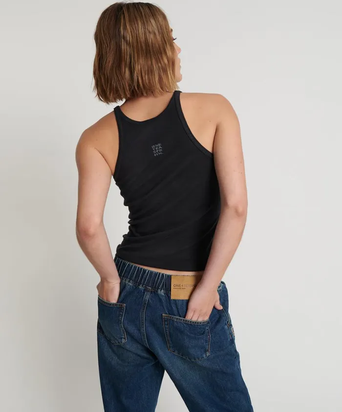 One Teaspoon Tees and Tanks ONETEASPOON FINE RIB SINGLET 8211 Women