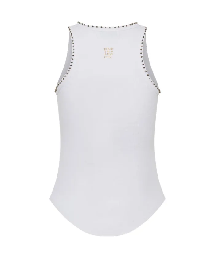 One Teaspoon Tops HAND BEADED RAMONE RIB TANK 8211 Women