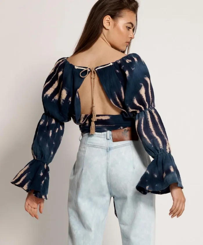 One Teaspoon Tops HAND TIE DYE SANTORINI NIGHTS TOP 8211 Women