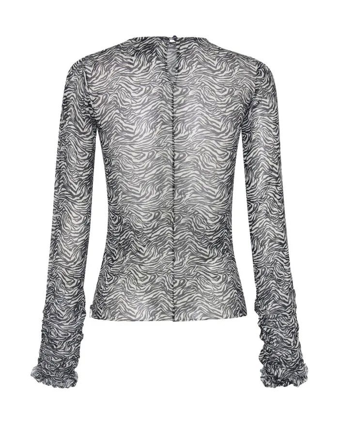 One Teaspoon Tops INTERFERENCE RUFFLE PARTY LONGSLEEVE TOP 8211 Women