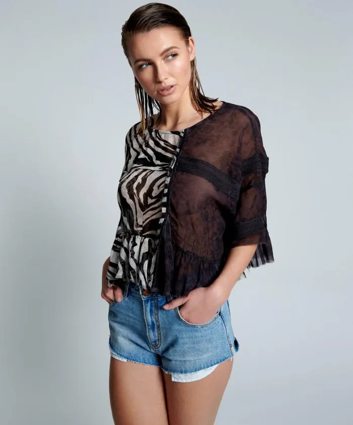 One Teaspoon Tops RIPPLE NIGHT DANCE TOP 8211 Women
