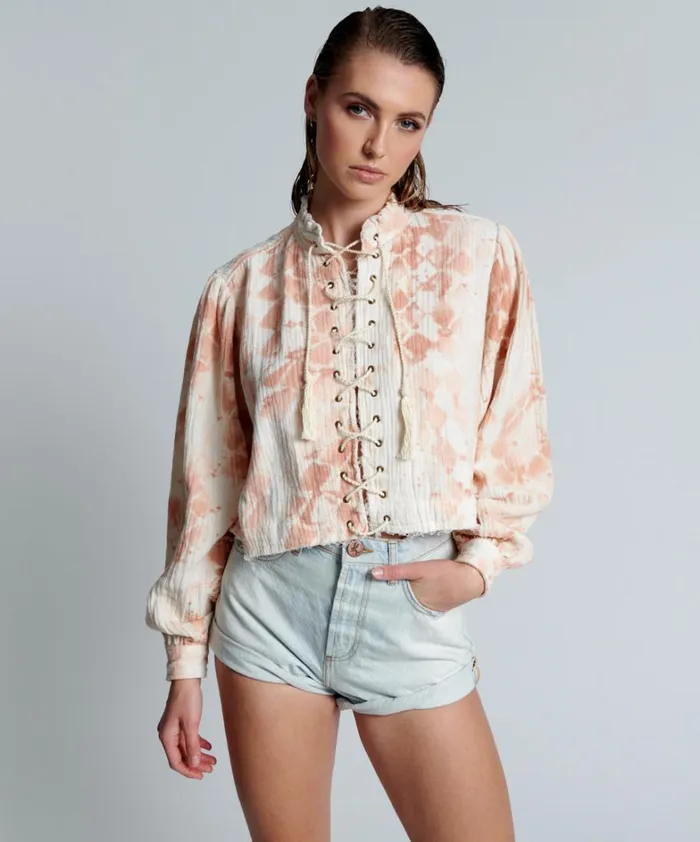 One Teaspoon Tops SOFT SNAKE RHIANNON TOP 8211 Women