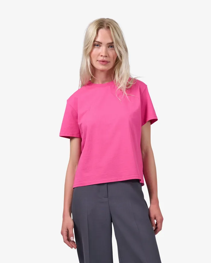 Organic Boxy Crop Tee 8211 Soft Yellow TShirts Colorfulstandard Women