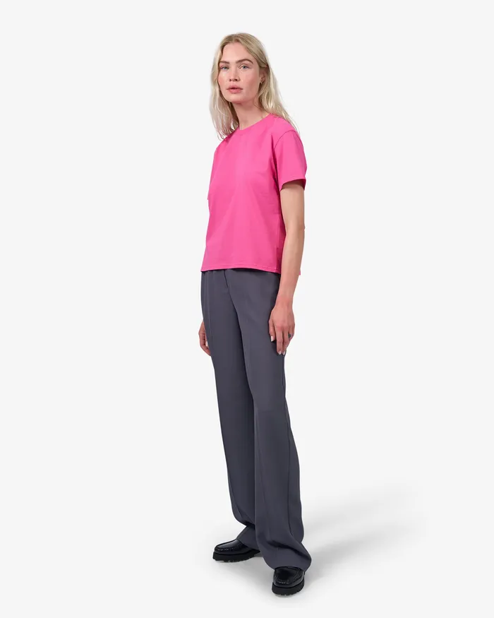 Organic Boxy Crop Tee 8211 Soft Yellow TShirts Colorfulstandard Women