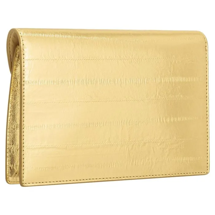 Oroton Clutches Women Mia Texture Clutch Gold Metallic