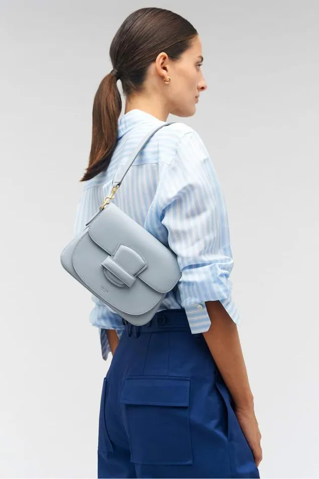 Oroton Crossbody Women Carter Small Day Bag Dusk Blue