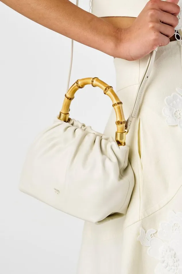 Oroton Mini Bags Women Gretel Mini Top Handle Clotted Cream