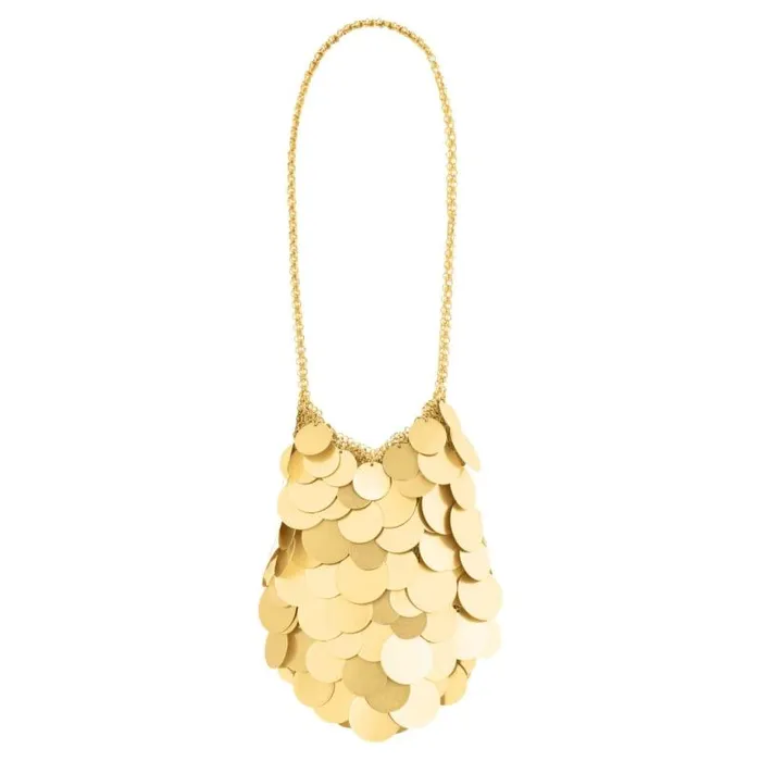 Oroton Mini Bags Women Vera Circular Paillettes Bag Worn Gold