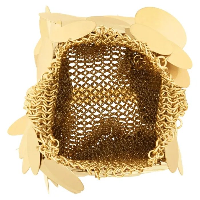 Oroton Mini Bags Women Vera Circular Paillettes Bag Worn Gold