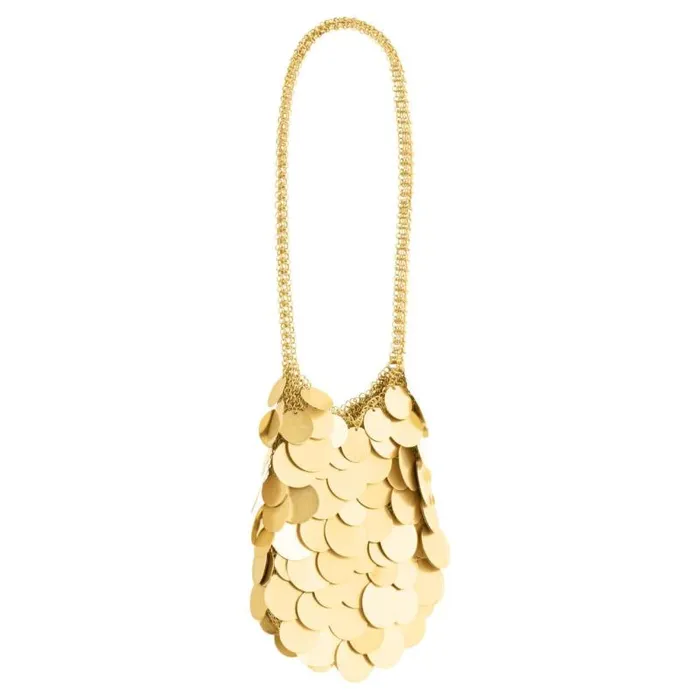 Oroton Mini Bags Women Vera Circular Paillettes Bag Worn Gold