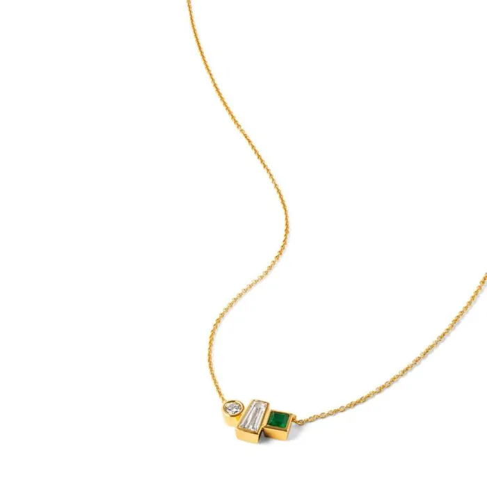 Oroton Necklaces Jewellery Calypso Onyx Necklace 18k Gold