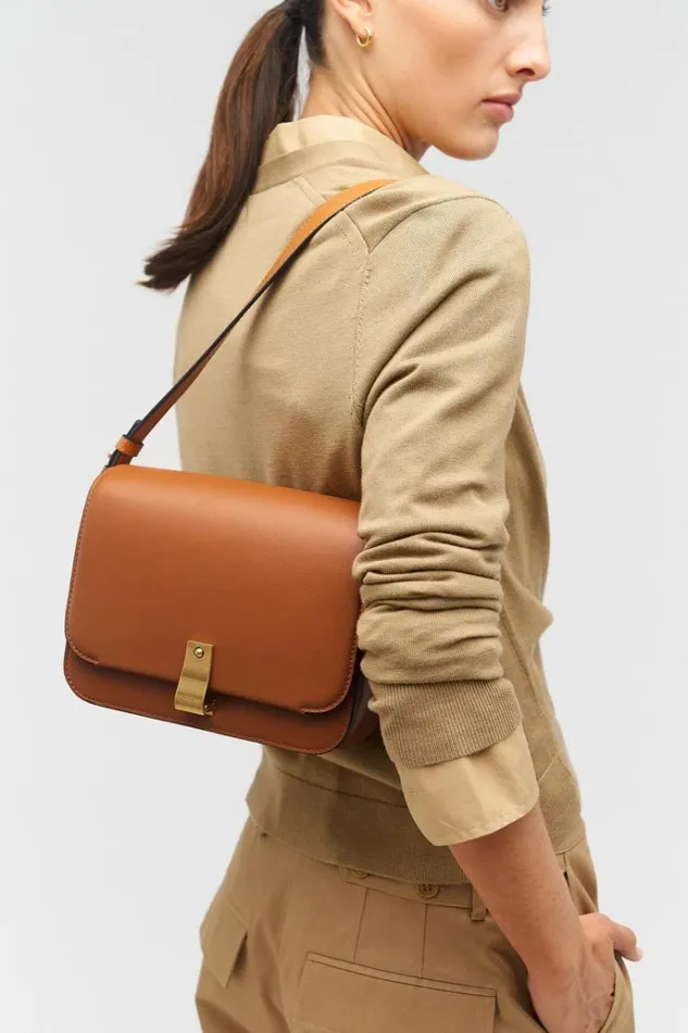 Oroton Shoulder Women Etta Large Day Bag Amber
