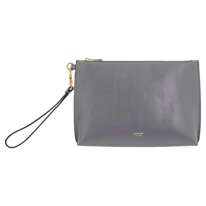 Oroton Wallets Accessories Mia Pouch Grey Flannel