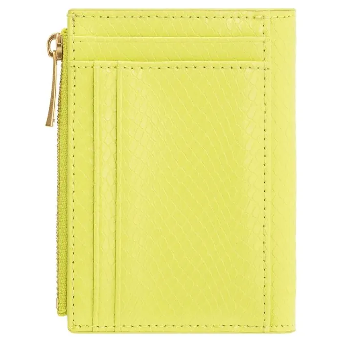 Oroton Wallets Accessories Mia Texture 10 Credit Card Mini Zip Wallet Sicily Yellow
