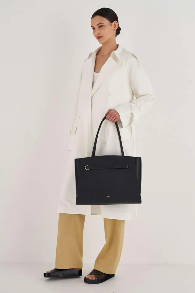 Oroton Work Women Audrey Large Tote Black