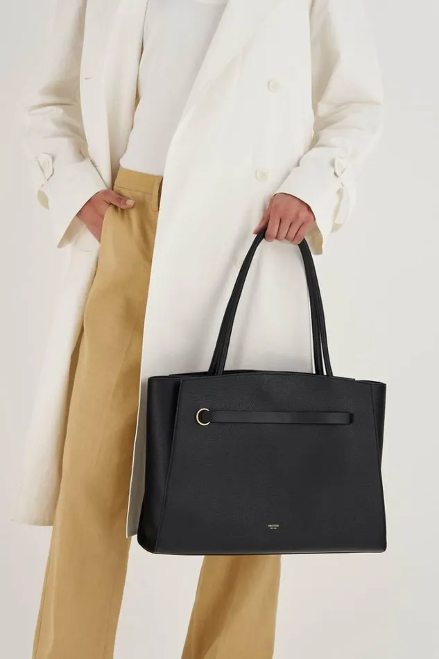 Oroton Work Women Audrey Large Tote Black